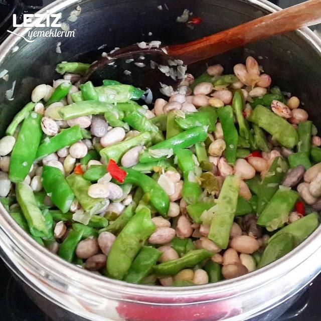 Düdüklüde Barbunyalı Taze Fasülye Yemeği