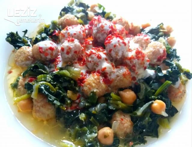 Bulgur Köfteli Nohutlu Ispanak