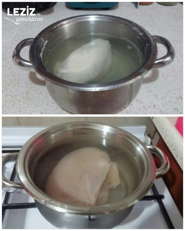 Beyaz Lahanalı Tavuklu Salata