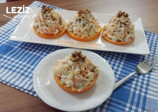 Beyaz Lahanalı Tavuklu Salata