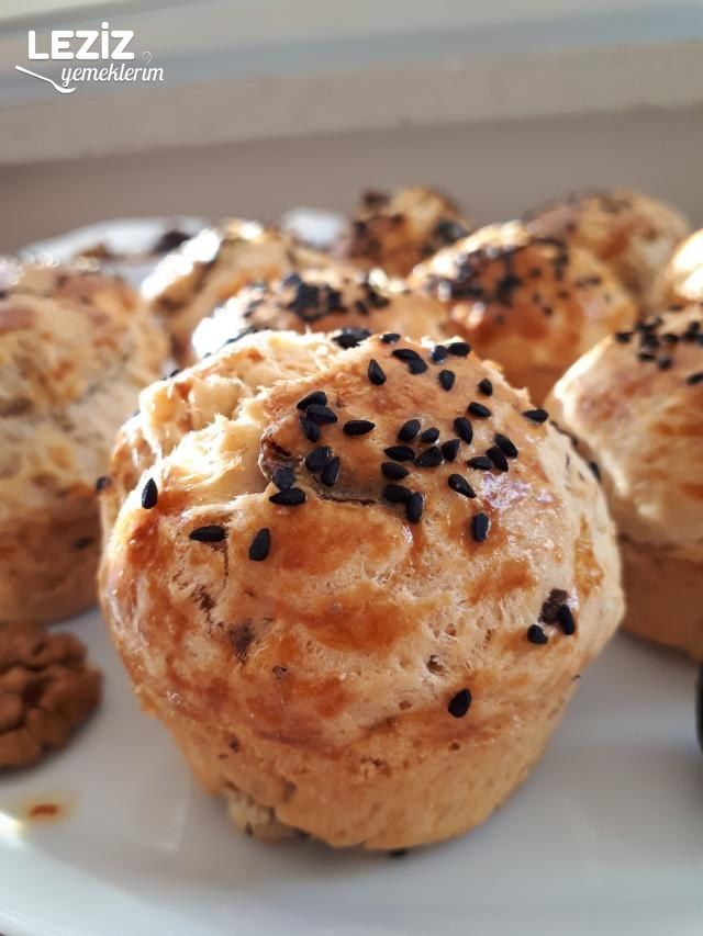Cevizli - Zeytinli Muffinler