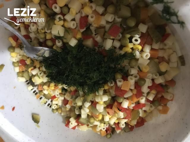 Bol Malzemeli Makarna Salatası