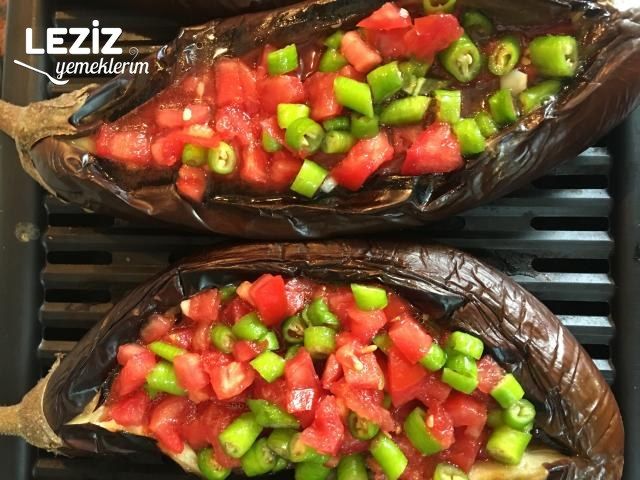 Izgarada Kaşarlı Patlıcan