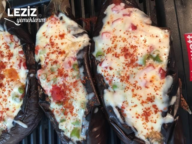 Izgarada Kaşarlı Patlıcan