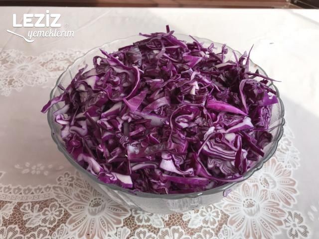 Kırmızı Lahana Turşusu (Hemen Deneyin)