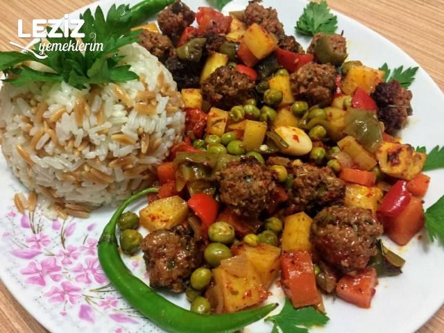 Fırında Sebzeli Misket Köfte Tarifi
