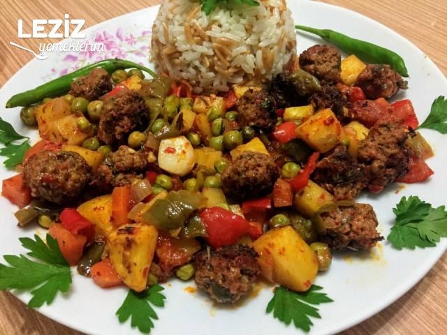 Fırında Sebzeli Misket Köfte Tarifi