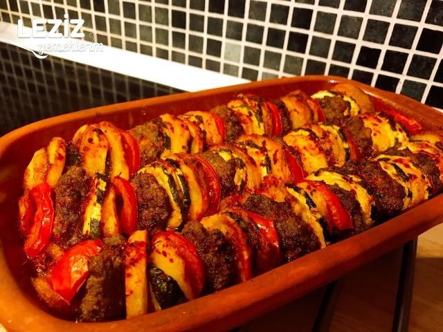 Fırında Köfteli Sebze Dizmesi