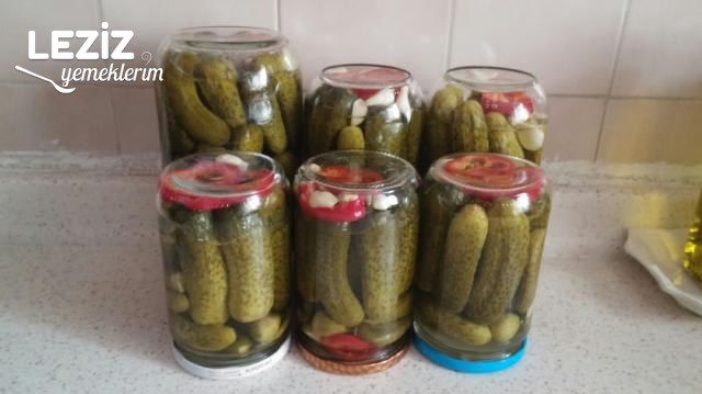 Kornişon Salatalık Turşusu (Sıcak Su İle)