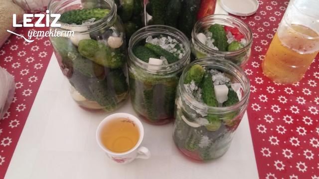 Kornişon Salatalık Turşusu (Sıcak Su İle)