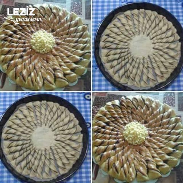 Çikolatalı Ayçiçeği Çöreği