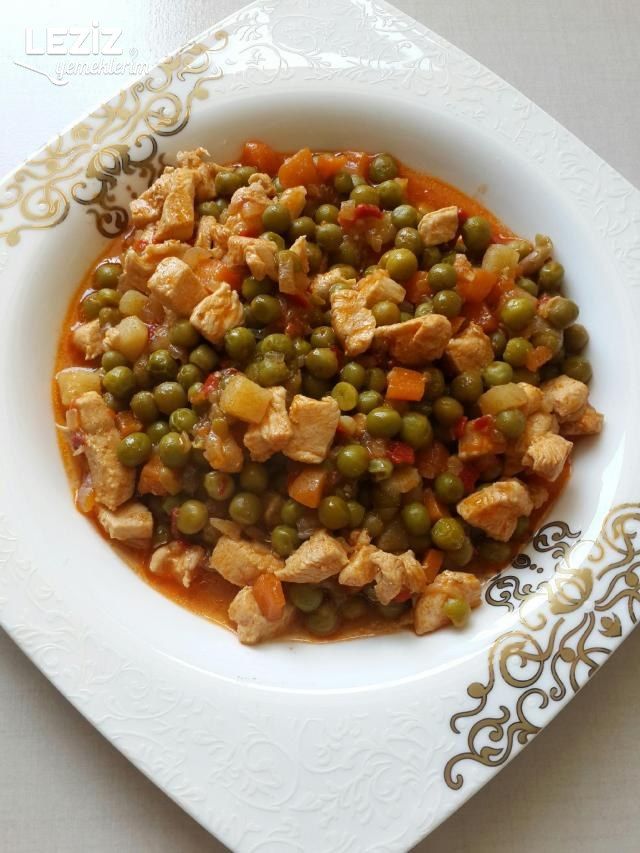 Tavuklu Bezelye Yemeği Yapılışı