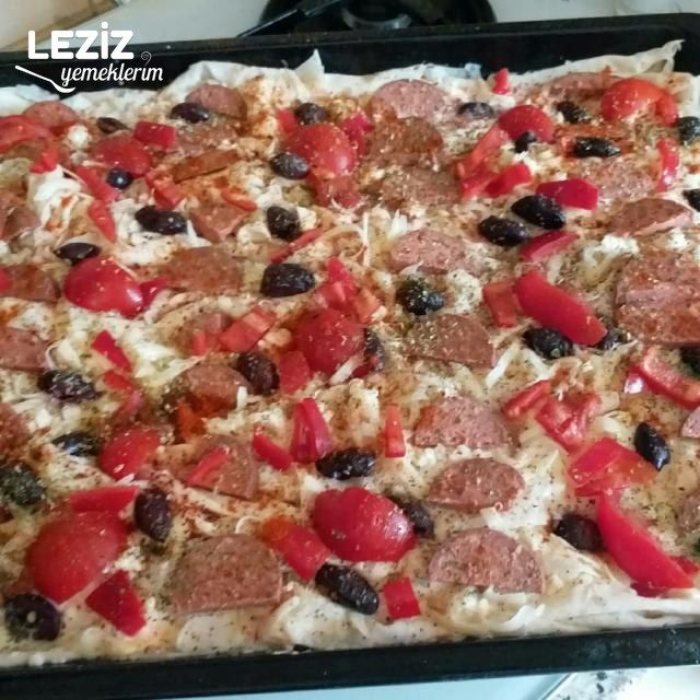 Pizza Börek Yapılışı