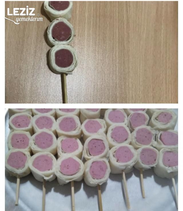 Sosisli Kürdan Börek