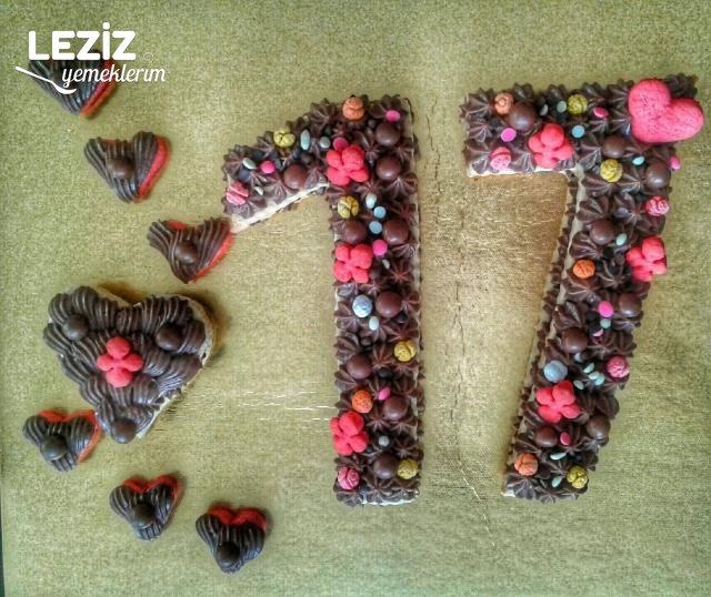 Rakamlı Kurabiye Pastası