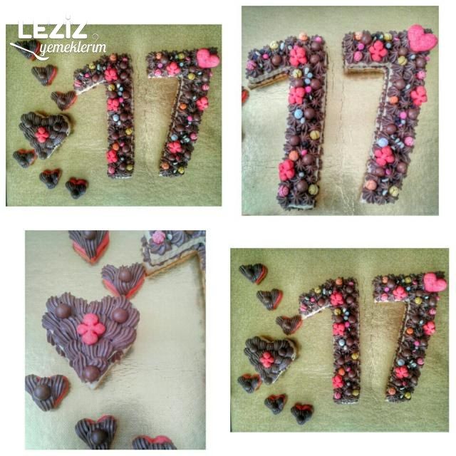 Rakamlı Kurabiye Pastası