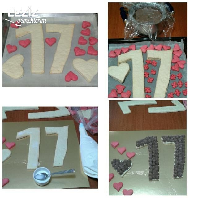 Rakamlı Kurabiye Pastası