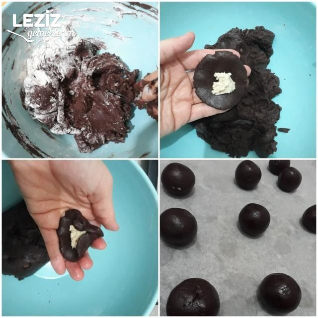 Helva Dolgulu Enfes Kurabiye