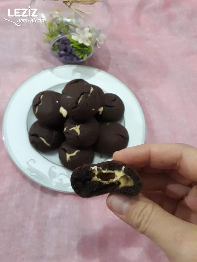 Helva Dolgulu Enfes Kurabiye