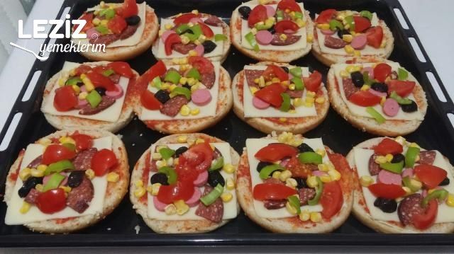 Hamburger Ekmeği Pizzası (Daha Yumusak Ve Daha Doyurucu)