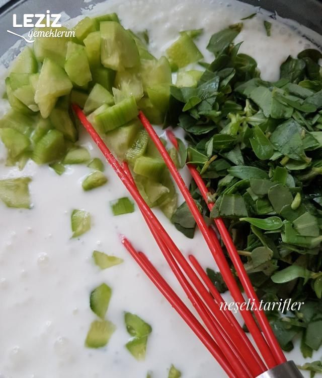 Semizotlu Salatalıklı Cacık