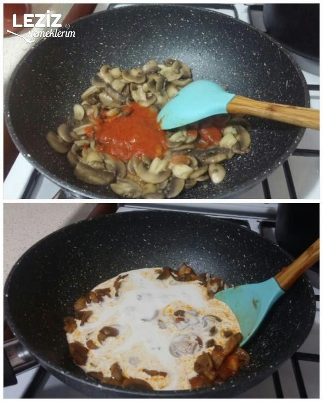 Nefis Kremalı Mantarlı Makarna Tarifi