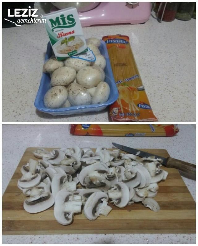 Nefis Kremalı Mantarlı Makarna Tarifi