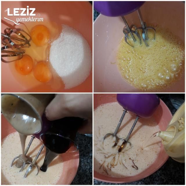 Pekmez Tahinli Çaylı Karma Kek