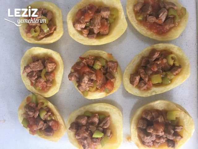 Fırında Etli Patates