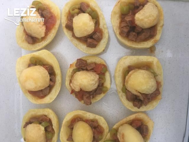 Fırında Etli Patates