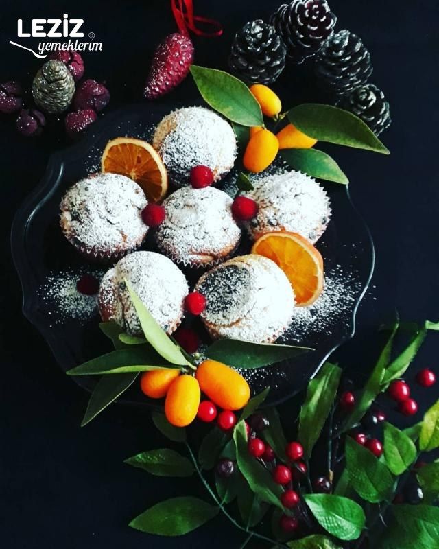 Elmalı Ve Damla Çikolatalı Muffin Kek Leziz Yemeklerim