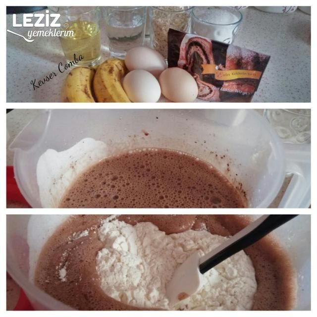 Fındıklı Muzlu Islak Kek Tarifi Leziz Yemeklerim