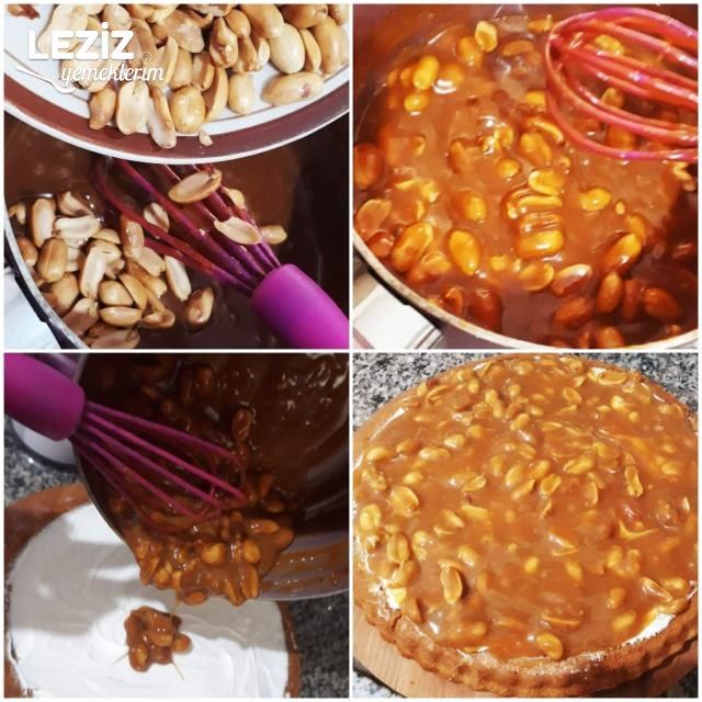 Yer Fıstıklı Karamelli Pasta Leziz Yemeklerim