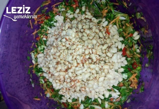 Bol Malzemeli Kuru Fasulye Salatası (Vitamin Deposu)