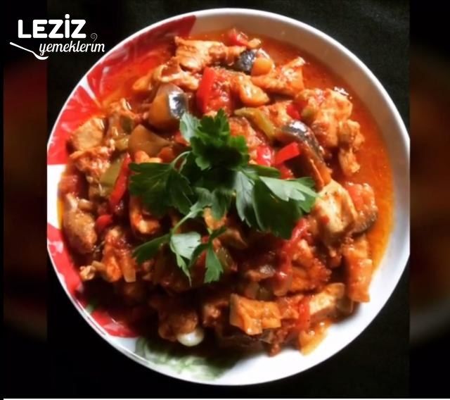 Patlıcanlı Tavuk (Pişirme Poşetinde)