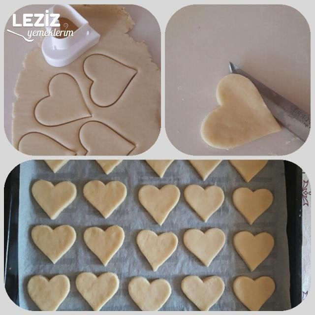 Çikolatalı Kalp Kurabiyeler