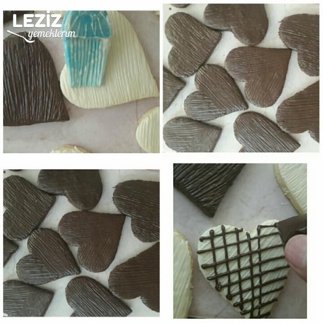 Çikolatalı Kalp Kurabiyeler