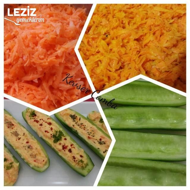 Salatalık Sandalında Havuç Salatası