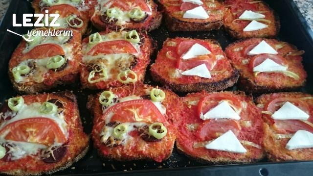 Bayat Ekmek Pizzası (Çok Pratik Lezzet)