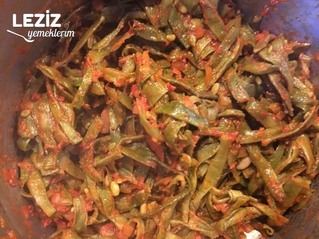 Kurutulmuş Taze Fasulye Kavurması