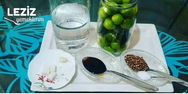 Yeşil Erik Turşusu