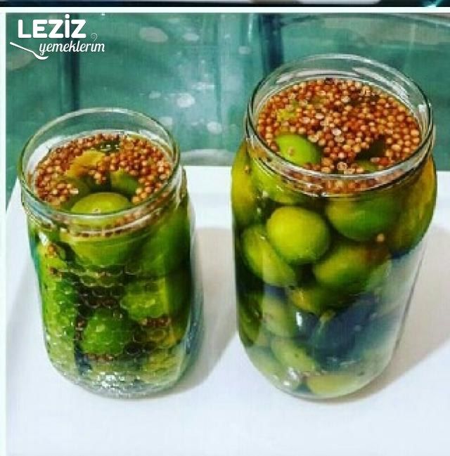 Yeşil Erik Turşusu
