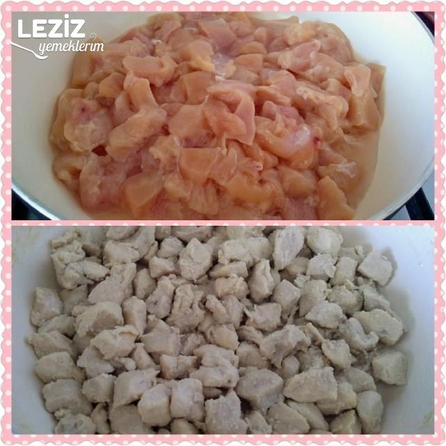 Püre Yatağında Tavuk Sote