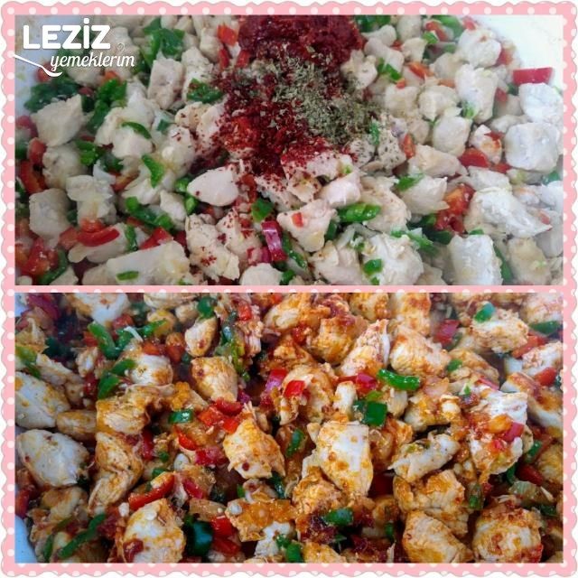 Püre Yatağında Tavuk Sote