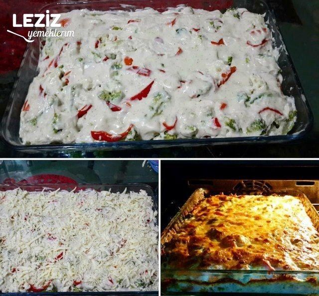 Beşamel Soslu Brokolili Karnabahar