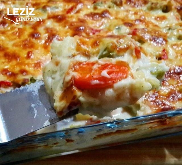 Beşamel Soslu Brokolili Karnabahar