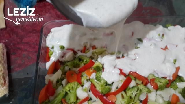 Beşamel Soslu Brokolili Karnabahar