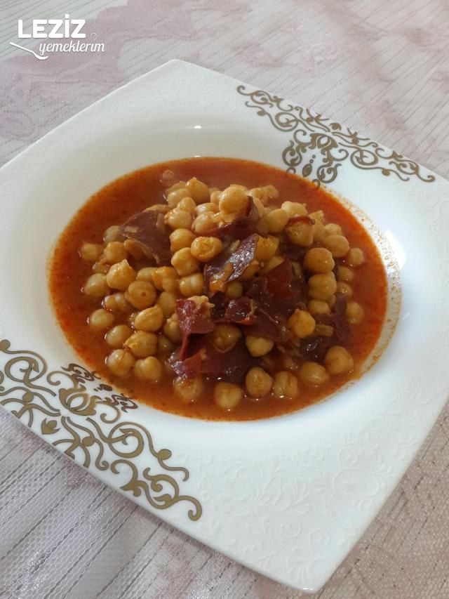 Pastırmalı Nohut Yemeği