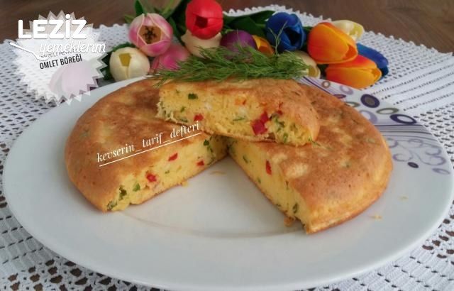 Sebzeli Peynirli Omlet Böreği