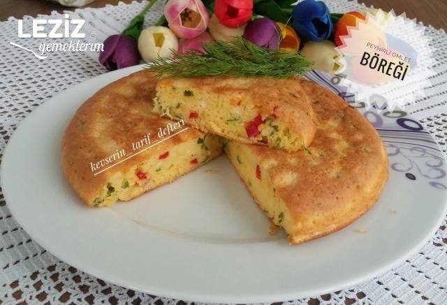 Sebzeli Peynirli Omlet Böreği